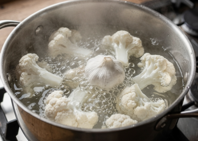 Saumon au Four et Purée de Chou-Fleur_1