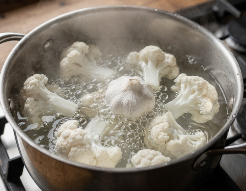Saumon au Four et Purée de Chou-Fleur_1