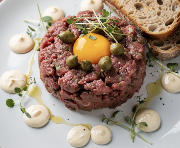 Tartare de Bœuf, Mayonnaise à la Truffe & Câpres _5
