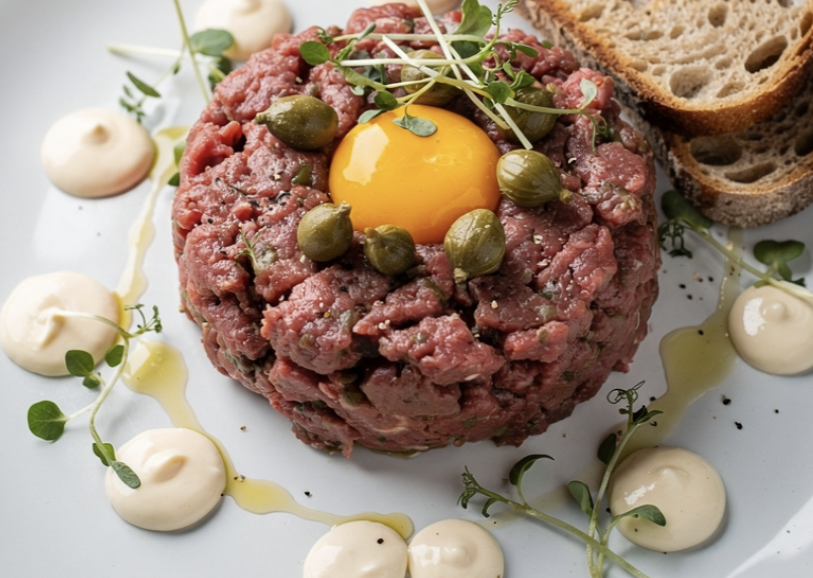 Tartare de Bœuf, Mayonnaise à la Truffe & Câpres _5