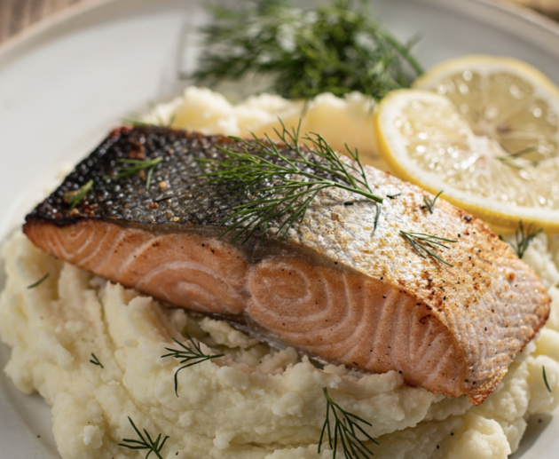 Saumon au Four et Purée de Chou-Fleur_5