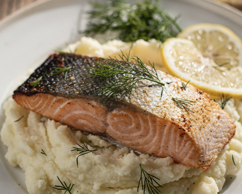 Saumon au Four et Purée de Chou-Fleur_5