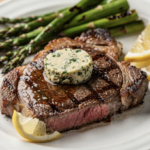 Steak Grillé au Beurre d’Ail et Asperges Vertes_6